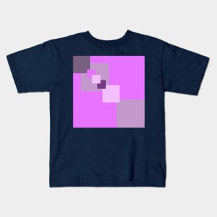 Purple squares Kids T-Shirt